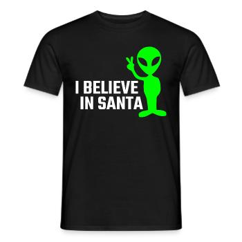Alien Lustig - Männer T-Shirt - Schwarz - Vorne - AI Model Male 178 light (178cm)