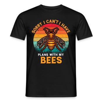 Beekeeping Beekeeping Course Beekeepers' Association Honey Bee Beekeepers - Men's T-Shirt - black - Front - AI Model Male 178 light (178cm)