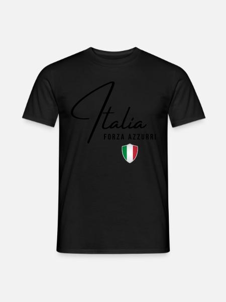 Italian flag, Italian pride - Men's T-Shirt - black