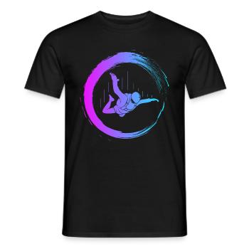 Fallschirmsprung Skydive - Männer T-Shirt - Schwarz - Vorne - AI Model Male 178 light (178cm)