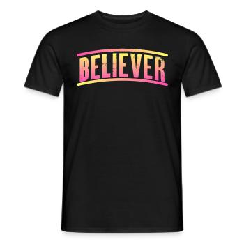Croyant Faire confiance Foi Je sais ce que je sais don - T-shirt homme - noir - Devant - AI Model Male 178 light (178cm)