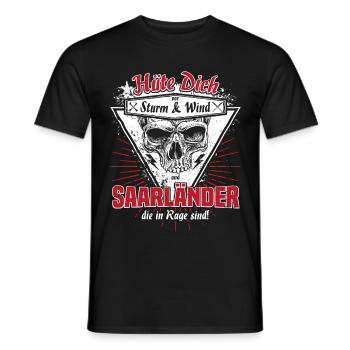Saarland Saarbrücken Neunkirchen Homburg Geschenk - Männer T-Shirt - Schwarz - Vorne - AI Model Male 178 light (178cm)