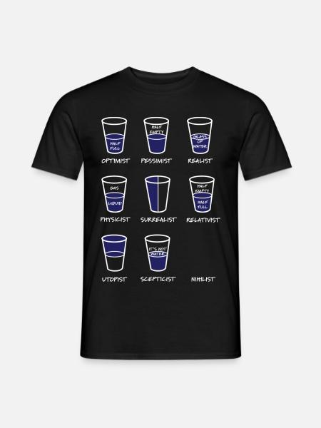 Physicist Optimist - Men's T-Shirt - black