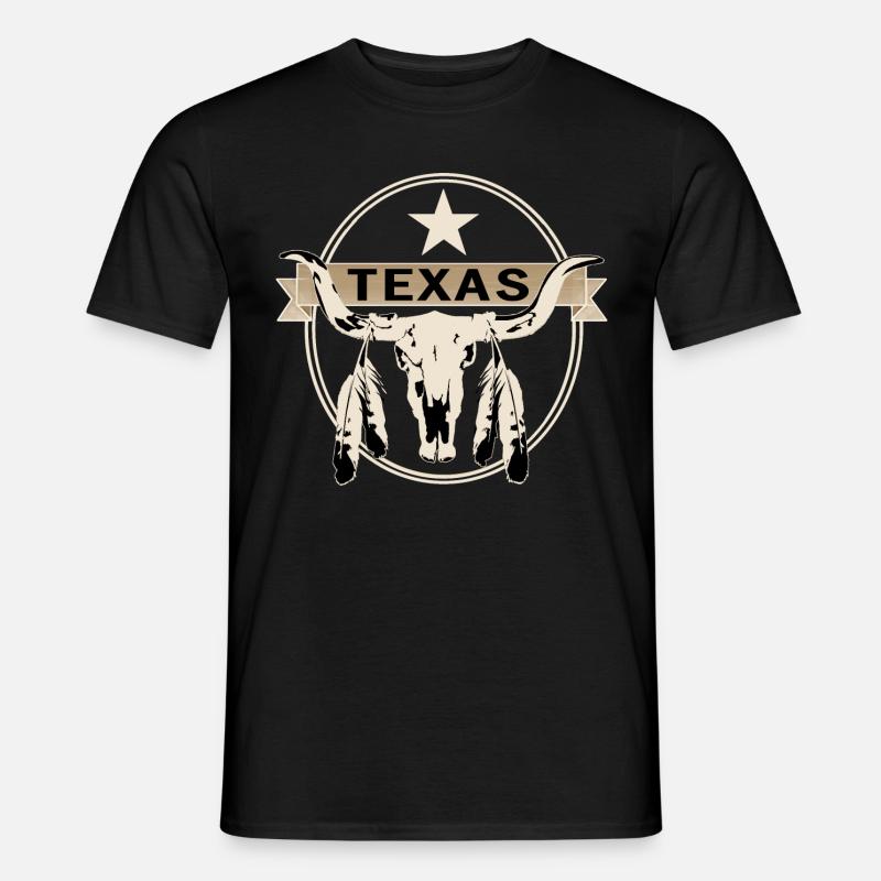 TEXAS - Männer T-Shirt - Schwarz