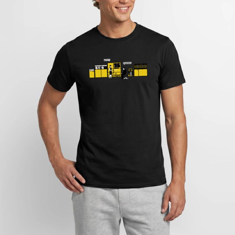 retro computer T-shirt homme