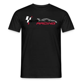 SIMRACING - eRacing - T-shirt homme - noir - Devant - AI Model Male 178 light (178cm)