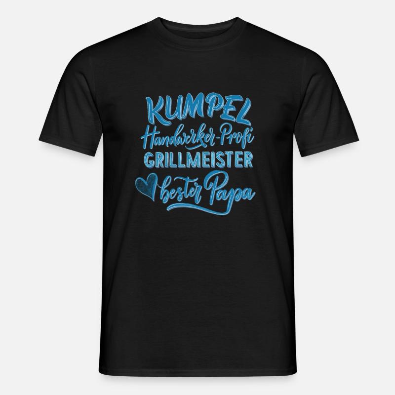 Papa, der Beste - Männer T-Shirt - Schwarz