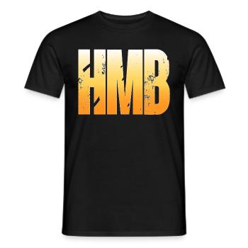 HMB Hold my beer quote fun beer saying funny - Men's T-Shirt - black - Front - AI Model Male 178 light (178cm)