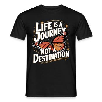 Schmetterling Monarchfalter Bunt Schmetterlinge - Männer T-Shirt - Schwarz - Vorne - AI Model Male 178 light (178cm)