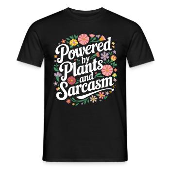 Végétarien Végétalien Végétarien Végétarien - T-shirt homme - noir - Devant - AI Model Male 178 light (178cm)