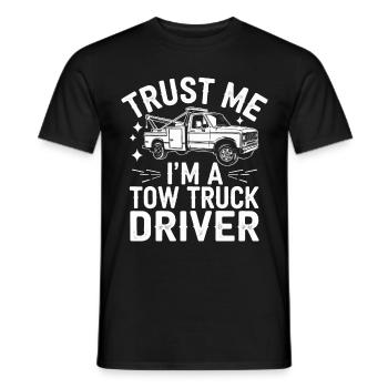 Tow Truck Truck Tow Truck - Men's T-Shirt - black - Front - AI Model Male 178 light (178cm)