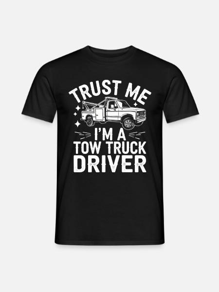 Abschleppwagen Truck Abschlepper - Männer T-Shirt - Schwarz