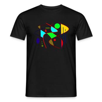 Modern - Männer T-Shirt - Schwarz - Vorne - AI Model Male 178 light (178cm)