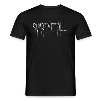 SVARTMETALL by die|site - Männer T-Shirt - Schwarz - Vorne - AI Model Male 178 light (178cm)