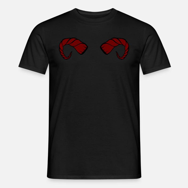 Horns - Männer T-Shirt - Schwarz
