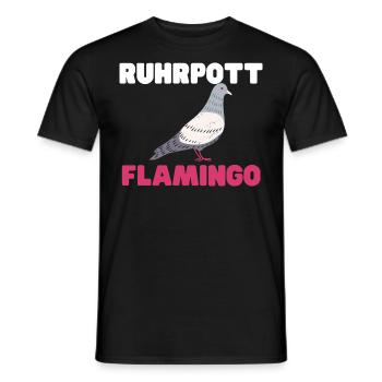 Ruhrpott Flamingo - Männer T-Shirt - Schwarz - Vorne - AI Model Male 178 light (178cm)