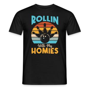 Je ne suis pas toujours grincheux Parfois je joue au bowling - Spor - T-shirt homme - noir - Devant - AI Model Male 178 light (178cm)