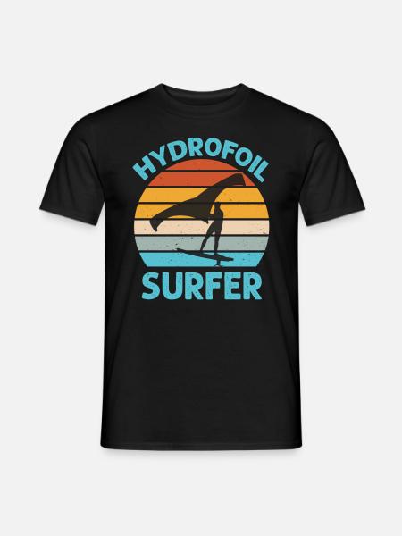 Hydrofoil Surfer - Wingfoil Surf - Men's T-Shirt - black