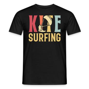 Kitesurfing is my Therapy - Kitesurfing - Men's T-Shirt - black - Front - AI Model Male 178 light (178cm)