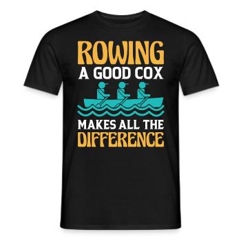 Rowing A Good Cox Makes All The Difference - Männer T-Shirt - Schwarz - Vorne - AI Model Male 178 light (178cm)