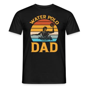 Water Polo Dad - Watersport - Männer T-Shirt - Schwarz - Vorne - AI Model Male 178 light (178cm)
