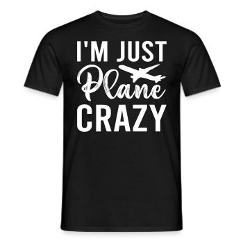 Je suis juste Avion Crazy Model Kit Constructeurs Avions - T-shirt homme - noir - Devant - AI Model Male 178 light (178cm)