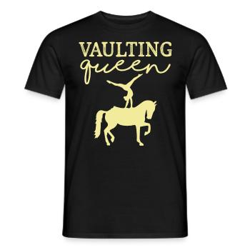 Vaulting Queen Équitation - T-shirt homme - noir - Devant - AI Model Male 178 light (178cm)