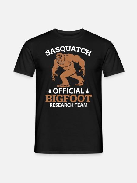 Sasquatch Bigfoot Research Team - Men's T-Shirt - black