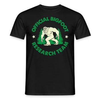 Certified Bigfoot Research Team - Männer T-Shirt - Schwarz - Vorne - AI Model Male 178 light (178cm)
