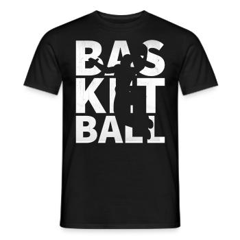 Basketball Ball Sport Graphique - T-shirt homme - noir - Devant - AI Model Male 178 light (178cm)