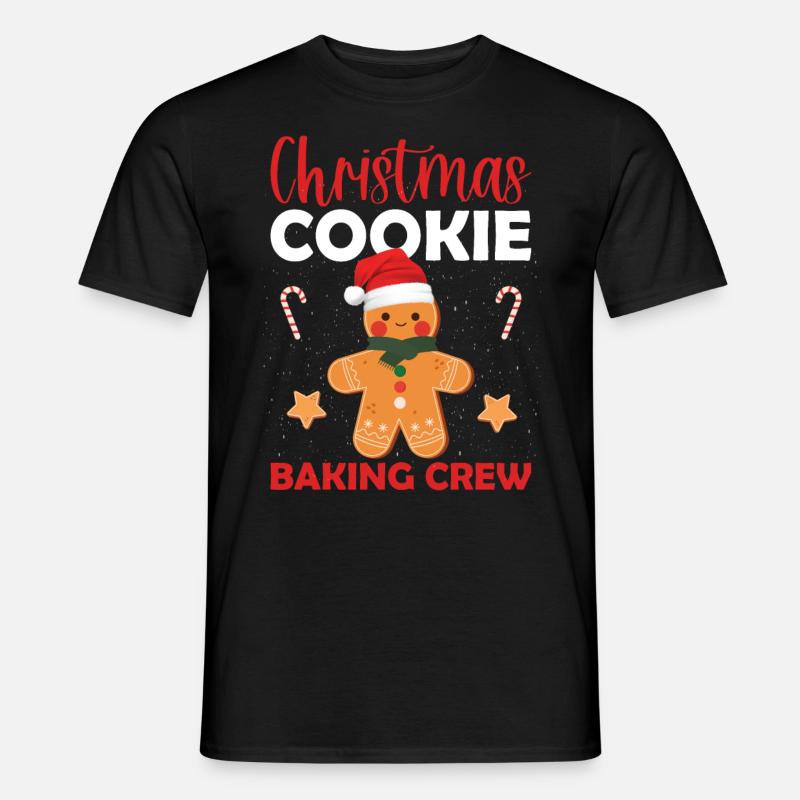 Christmas Cookie Baking Crew - Men's T-shirt - black