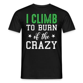 Escalade de bloc - I Climb To Burn Of Th - T-shirt homme - noir - Devant - AI Model Male 178 light (178cm)