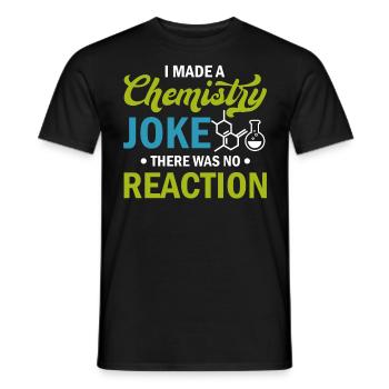 Science - J’ai fait une blague de chimie il n’y avait pas de rea - T-shirt homme - noir - Devant - AI Model Male 178 light (178cm)