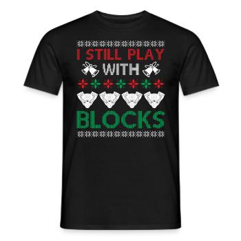 Engine Car Tuning Ugly Christmas - I Still Play Wi - Männer T-Shirt - Schwarz - Vorne - AI Model Male 178 light (178cm)