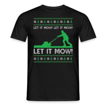 Affreuse tonte de Noël - Laissez-la tondre! Laissez-le tondre! Le - T-shirt homme - noir - Devant - AI Model Male 178 light (178cm)