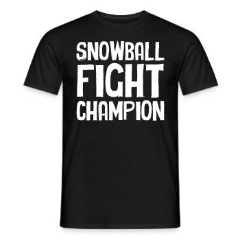 Snowball Fight - Snowball Fight Champion - Men's T-Shirt - black - Front - AI Model Male 178 light (178cm)