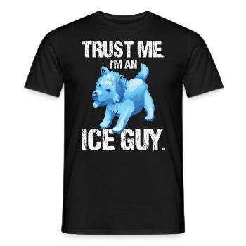 Ice Carving Chain Saw - Trust Me I'm An Ice Guy - Männer T-Shirt - Schwarz - Vorne - AI Model Male 178 light (178cm)