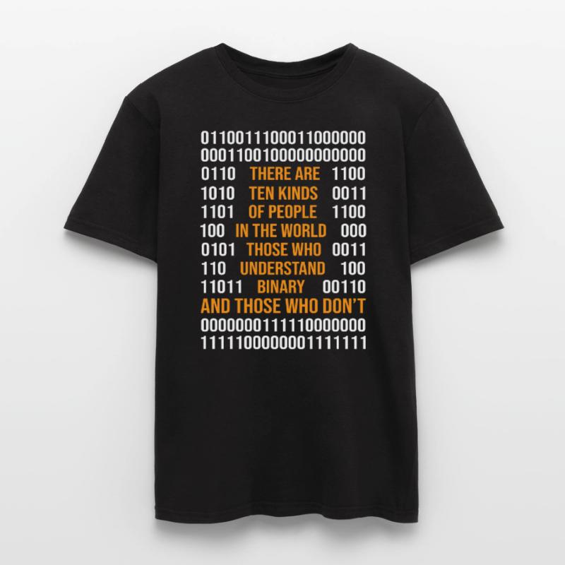 Programming Binary Code There Are 10 Kinds Of Peop Männer T-Shirt
