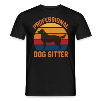 Propriétaire de chien Dresseur Gardien de chien professionnel - T-shirt homme - noir - Devant - AI Model Male 178 light (178cm)