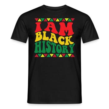 Je suis le Mois de l’histoire des Noirs Fier Afro-Américain - T-shirt homme - noir - Devant - AI Model Male 178 light (178cm)