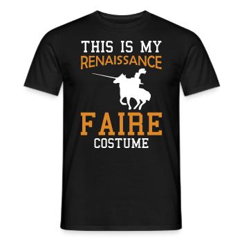 Ren Fair Saying Slogan This Is My Renaissance Fair - Männer T-Shirt - Schwarz - Vorne - AI Model Male 178 light (178cm)