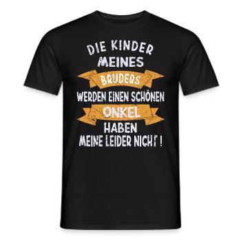 Die Kinder meines Bruders - Schönen Onkel haben - Männer T-Shirt - Schwarz - Vorne - AI Model Male 178 light (178cm)