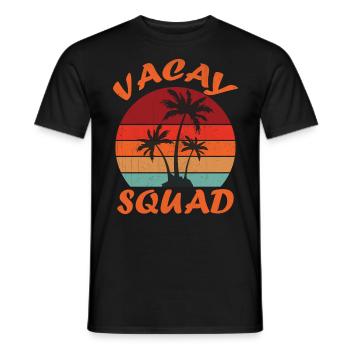 Family Vacation 2023 - Vacay Squad - Men's T-Shirt - black - Front - AI Model Male 178 light (178cm)