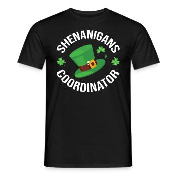 Coordonnatrice des manigances Enseignante Saint-Patrick - T-shirt homme - noir - Devant - AI Model Male 178 light (178cm)