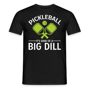 Pickleball C’est une sorte de gros aneth - T-shirt homme - noir - Devant - AI Model Male 178 light (178cm)