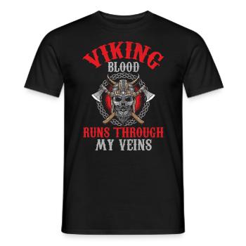 Le sang viking coule dans mes veines - T-shirt homme - noir - Devant - AI Model Male 178 light (178cm)