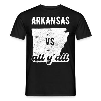 Arkansas all y all Geschenk - Männer T-Shirt - Schwarz - Vorne - AI Model Male 178 light (178cm)