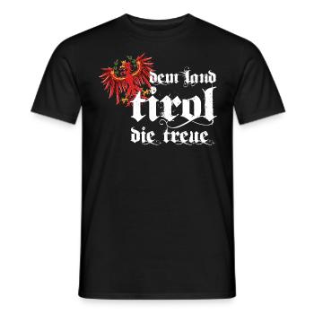 Dem Land Tirol die Treue 2024 - Männer T-Shirt - Schwarz - Vorne - AI Model Male 178 light (178cm)
