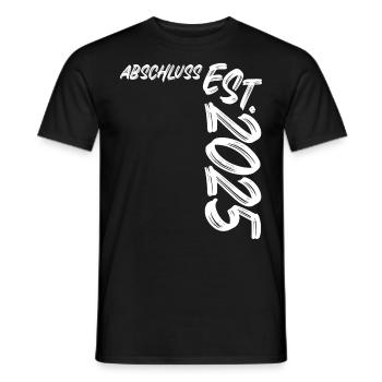 Abschluss Est. 2025 - Männer T-Shirt - Schwarz - Vorne - AI Model Male 178 light (178cm)