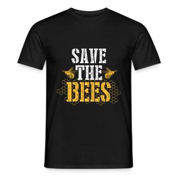 Rettet die Bienen - Imker Geschenk - Männer T-Shirt - Schwarz - Vorne - AI Model Male 178 light (178cm)